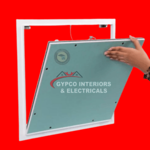 Gypsum trap door