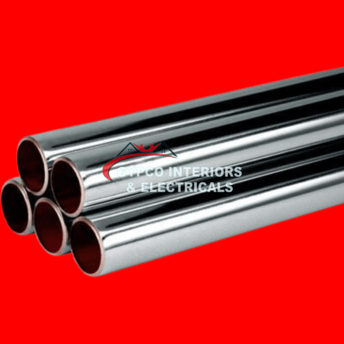 Heavy gauge chrome plated pipe 3/4"