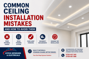 Common Ceiling Installation Mistakes and How to Avoid Them